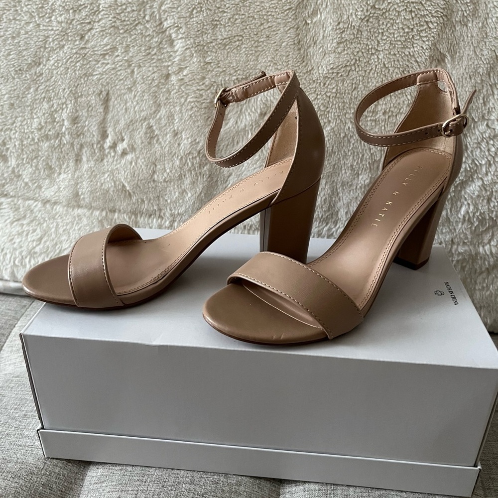 Kelly and Katie Elegant Tan Women's Heels